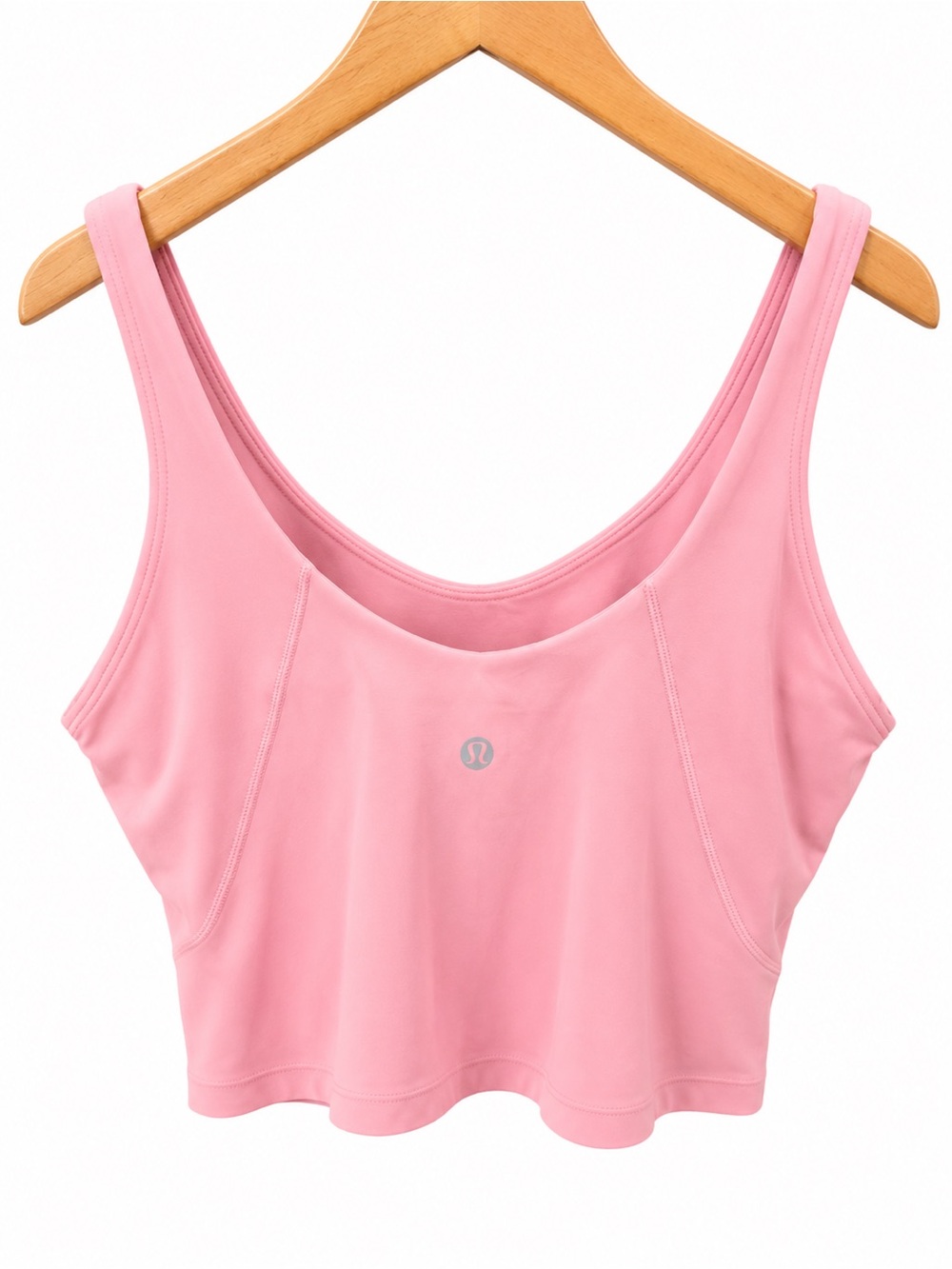 lululemon athletica Light Pink Scoop-Neck Cropped Sports Bra